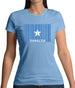 Somalia Barcode Style Flag Womens T-Shirt Somalia Barcode Style Flag Womens T-Shirt