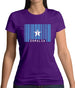 Somalia Barcode Style Flag Womens T-Shirt Somalia Barcode Style Flag Womens T-Shirt
