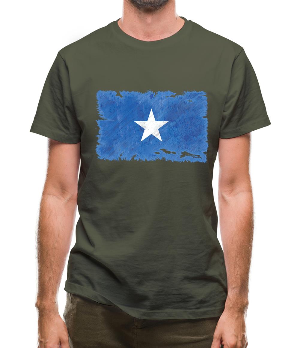 Somalia Grunge Style Flag Mens T-Shirt Somalia Grunge Style Flag Mens T-Shirt