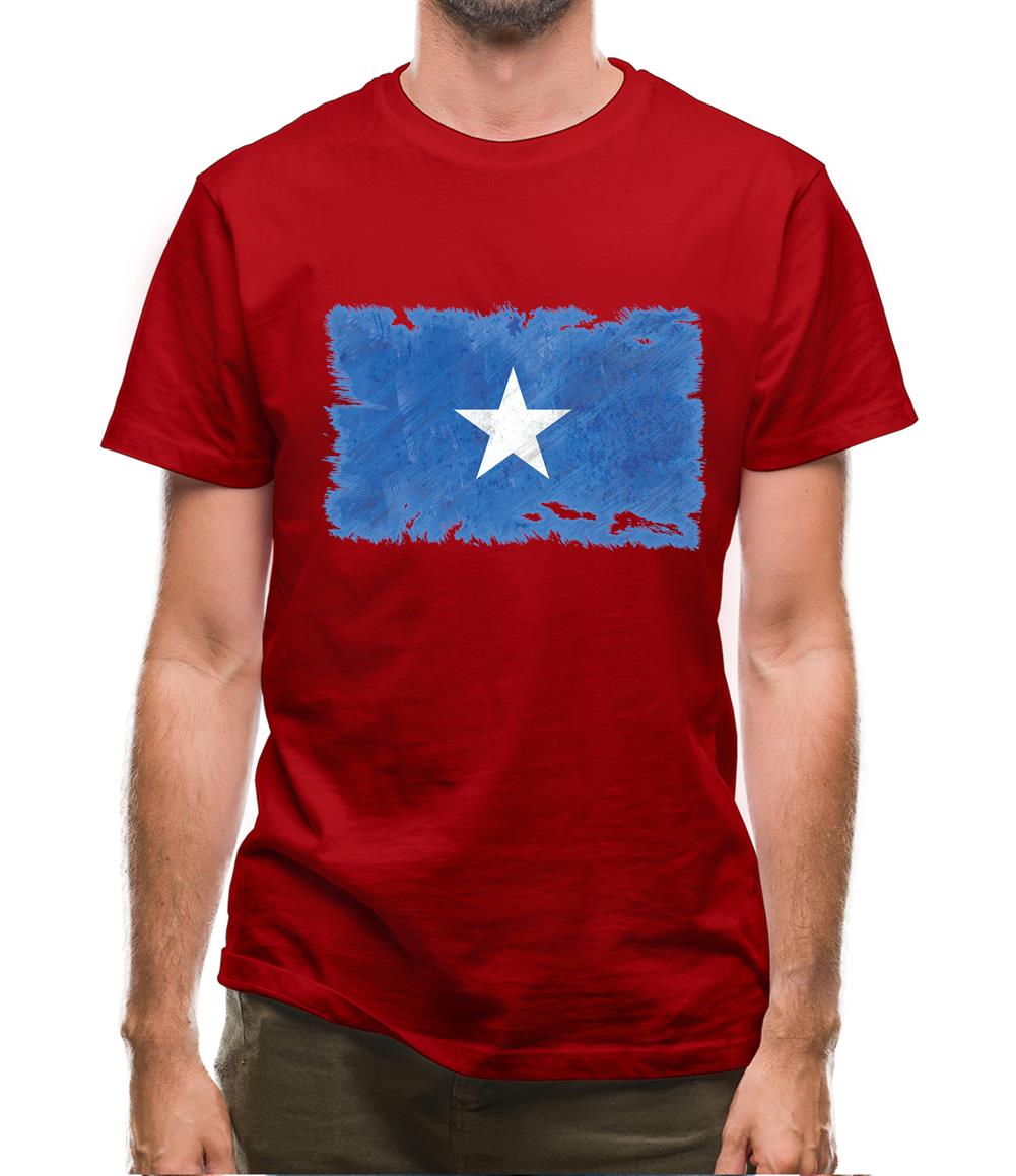 Somalia Grunge Style Flag Mens T-Shirt Somalia Grunge Style Flag Mens T-Shirt