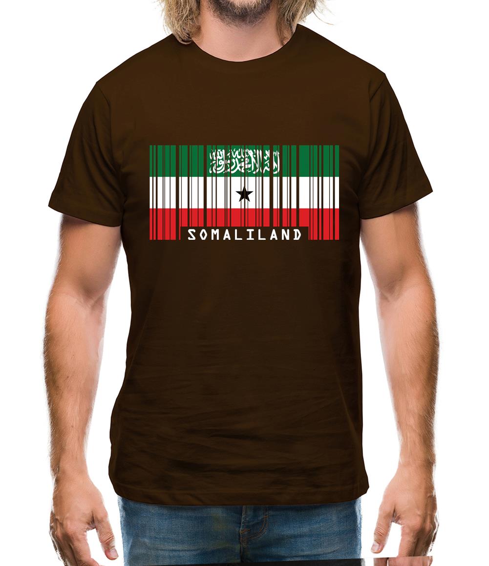 Somaliland Barcode Style Flag Mens T-Shirt Somaliland Barcode Style Flag Mens T-Shirt