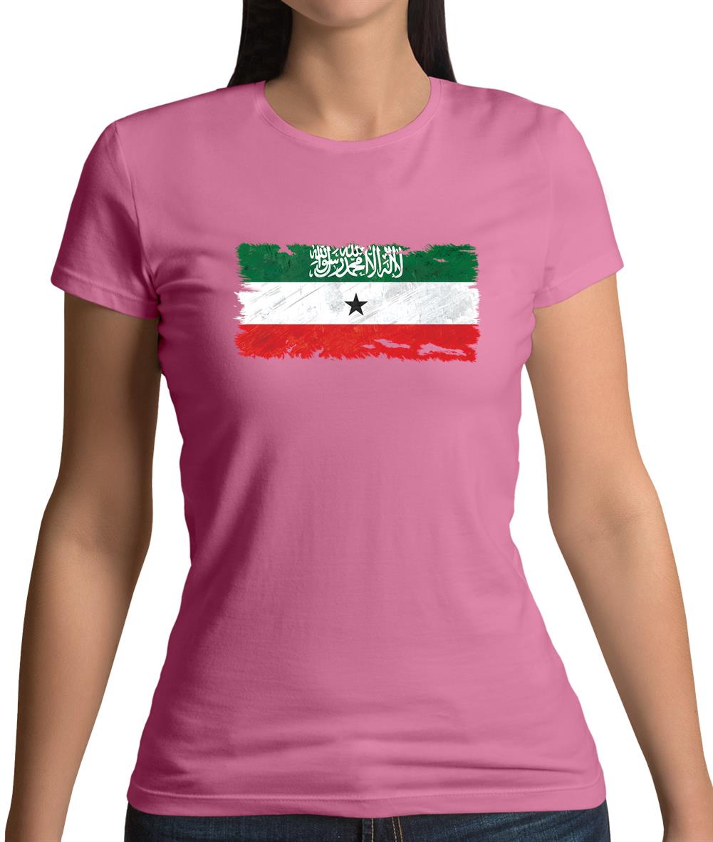 Somaliland Grunge Style Flag Womens T-Shirt Somaliland Grunge Style Flag Womens T-Shirt
