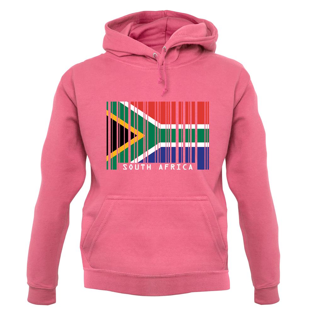 South Africa  Barcode Style Flag unisex hoodie South Africa  Barcode Style Flag unisex hoodie