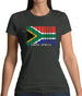 South Africa  Barcode Style Flag Womens T-Shirt South Africa  Barcode Style Flag Womens T-Shirt