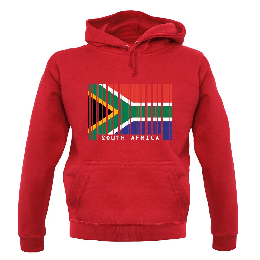 South Africa  Barcode Style Flag unisex hoodie South Africa  Barcode Style Flag unisex hoodie