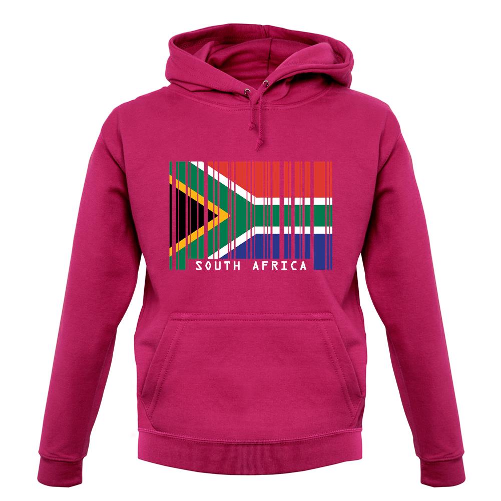 South Africa  Barcode Style Flag unisex hoodie South Africa  Barcode Style Flag unisex hoodie