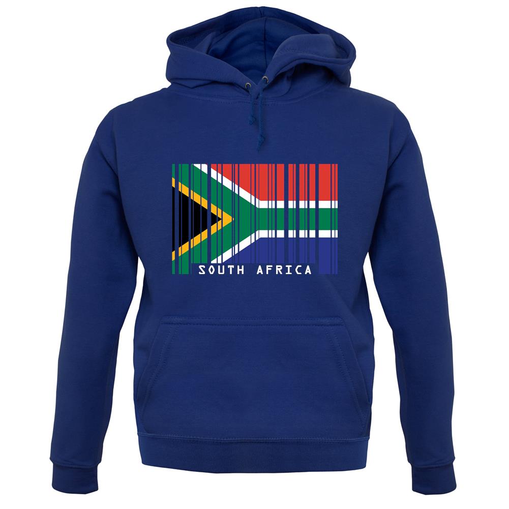 South Africa  Barcode Style Flag unisex hoodie South Africa  Barcode Style Flag unisex hoodie