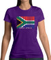 South Africa  Barcode Style Flag Womens T-Shirt South Africa  Barcode Style Flag Womens T-Shirt