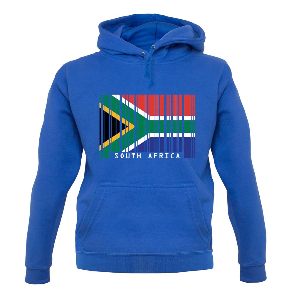 South Africa  Barcode Style Flag unisex hoodie South Africa  Barcode Style Flag unisex hoodie