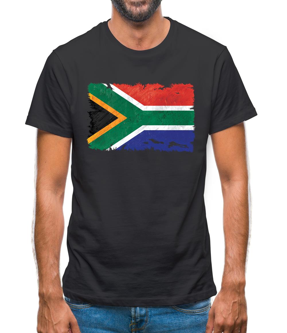 South Africa Grunge Style Flag Mens T-Shirt South Africa Grunge Style Flag Mens T-Shirt