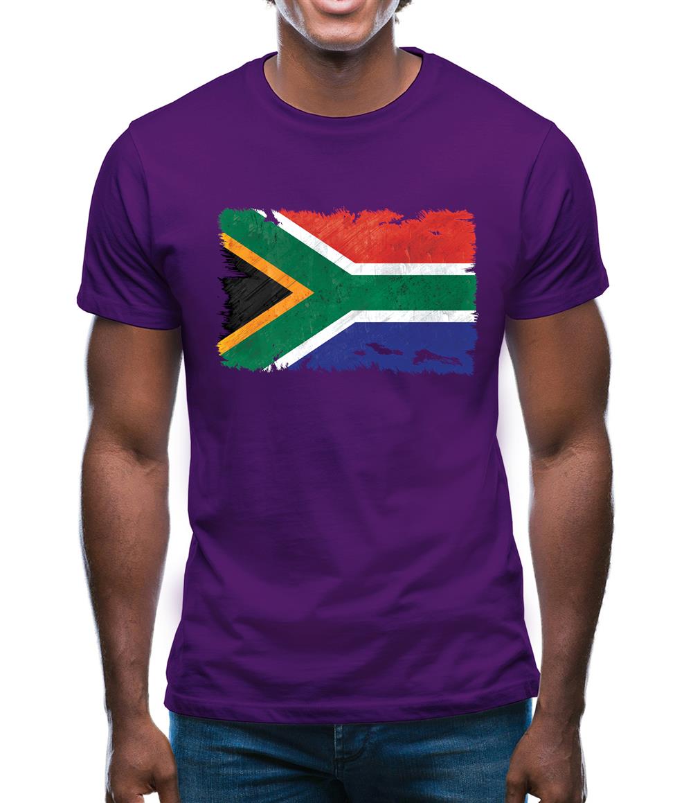 South Africa Grunge Style Flag Mens T-Shirt South Africa Grunge Style Flag Mens T-Shirt