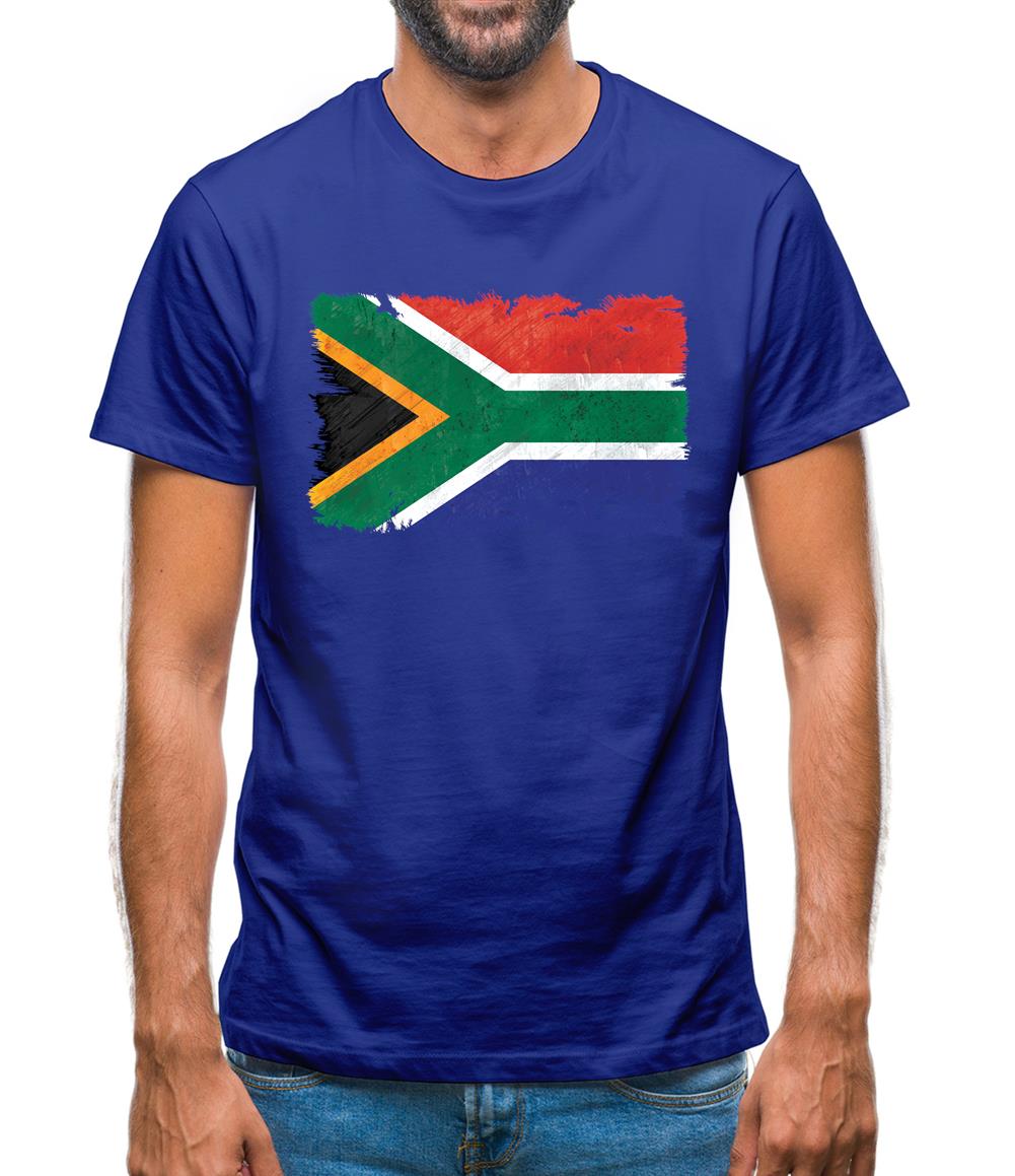 South Africa Grunge Style Flag Mens T-Shirt South Africa Grunge Style Flag Mens T-Shirt