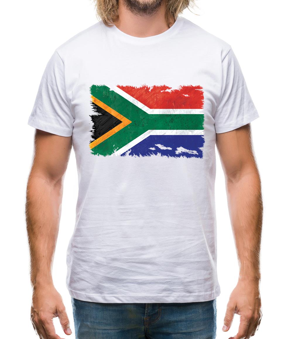 South Africa Grunge Style Flag Mens T-Shirt South Africa Grunge Style Flag Mens T-Shirt