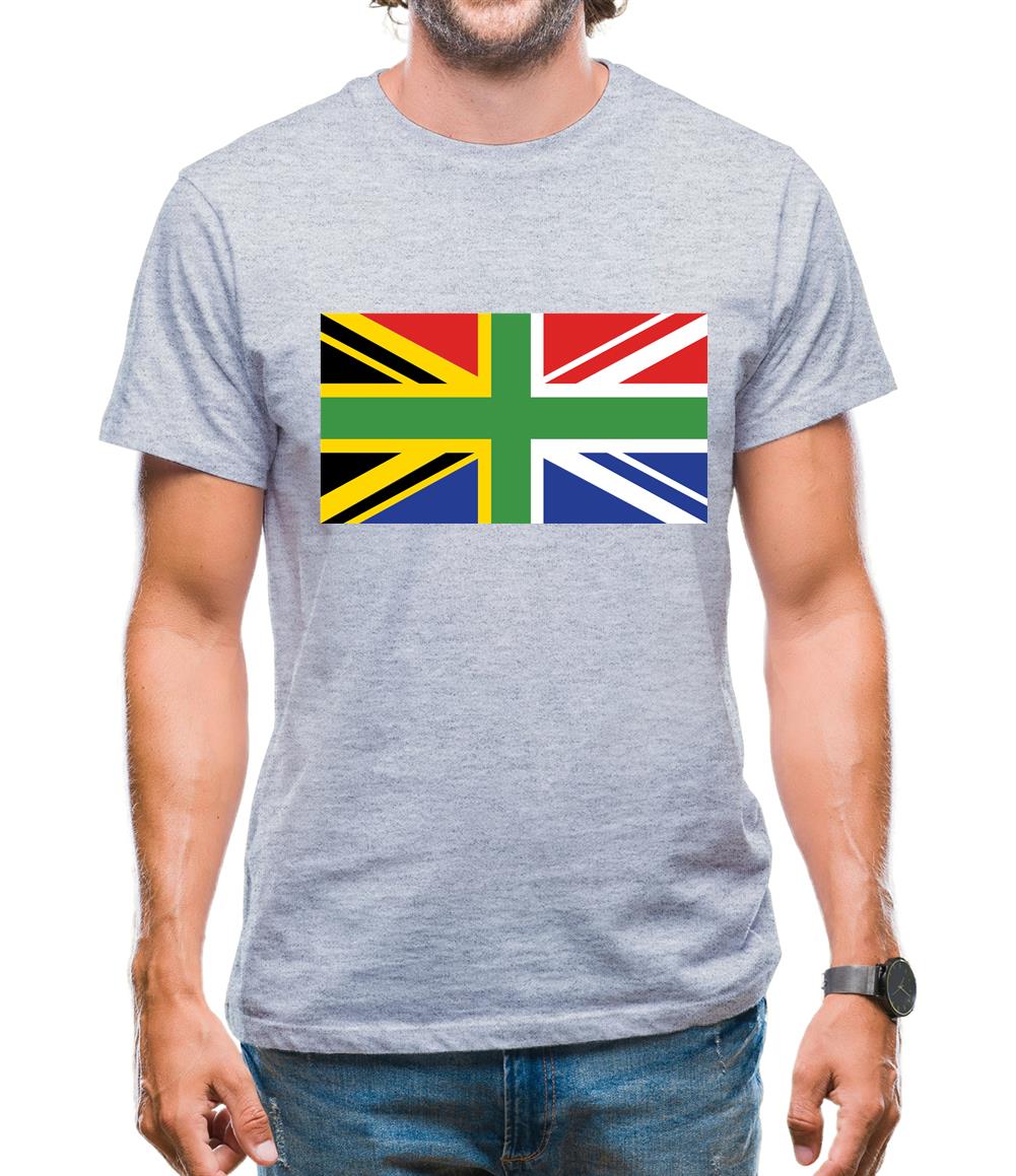 South African Union Jack Flag Mens T-Shirt South African Union Jack Flag Mens T-Shirt