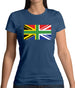 South African Union Jack Flag Womens T-Shirt South African Union Jack Flag Womens T-Shirt