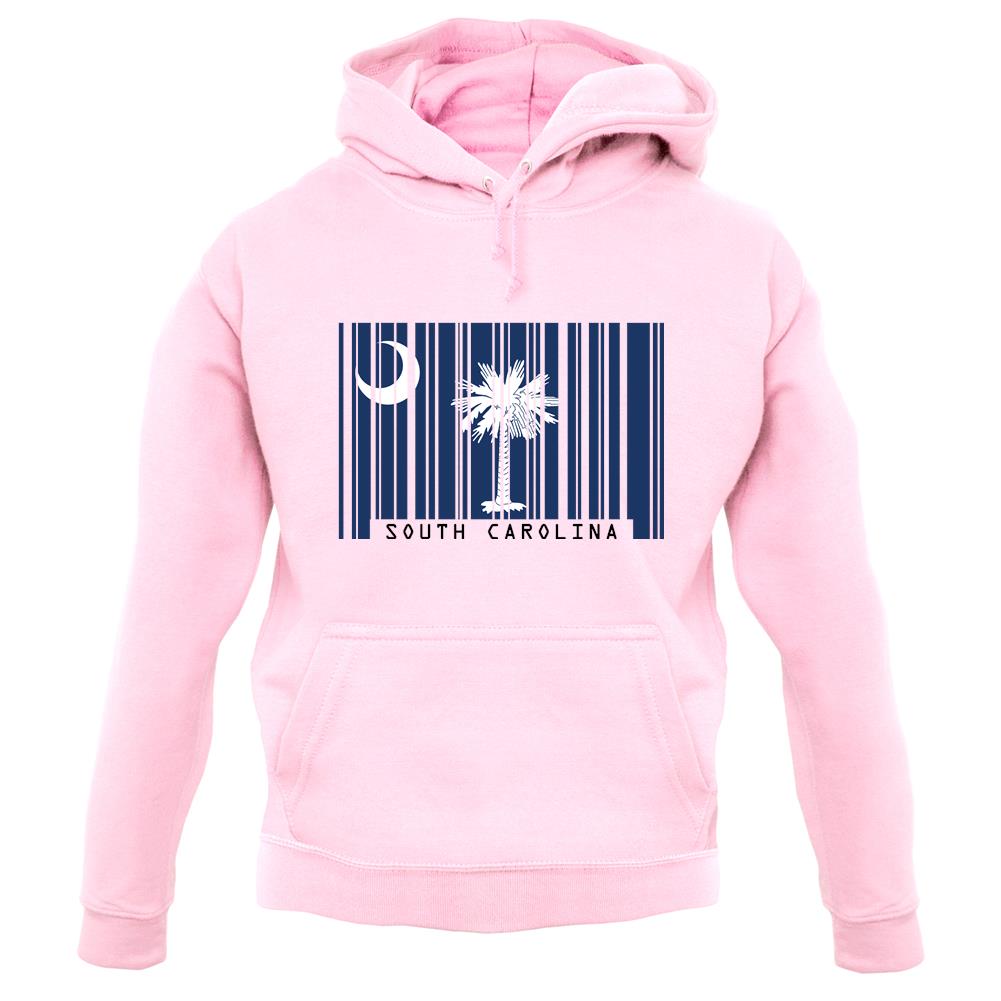 South Carolina  Barcode Style Flag unisex hoodie South Carolina  Barcode Style Flag unisex hoodie