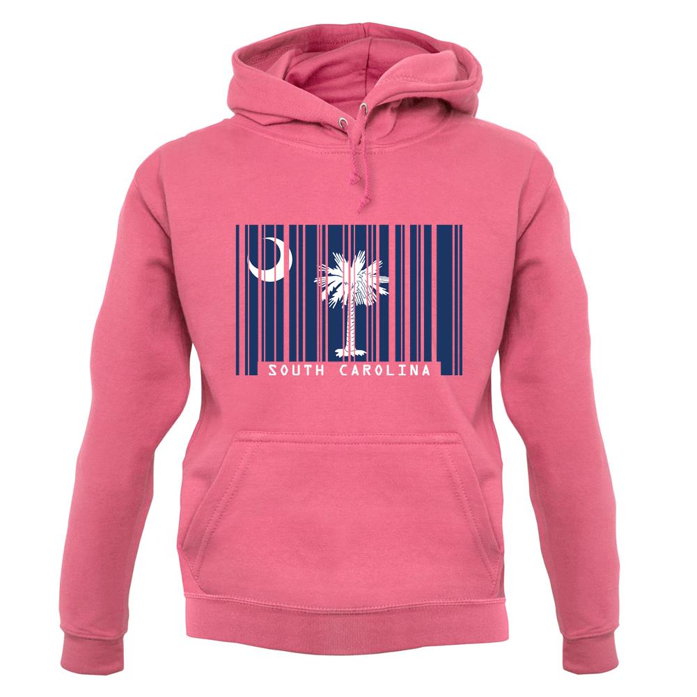 South Carolina  Barcode Style Flag unisex hoodie South Carolina  Barcode Style Flag unisex hoodie
