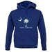 South Carolina  Barcode Style Flag unisex hoodie South Carolina  Barcode Style Flag unisex hoodie