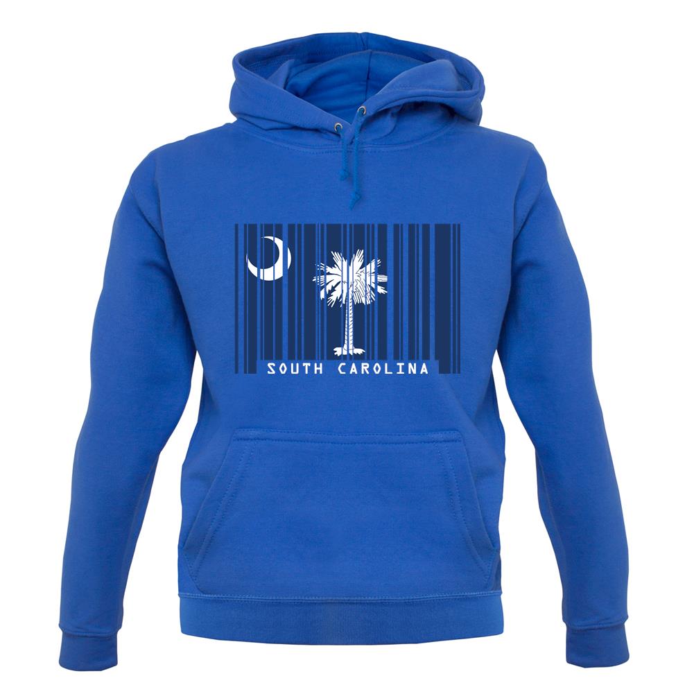 South Carolina  Barcode Style Flag unisex hoodie South Carolina  Barcode Style Flag unisex hoodie