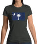 South Carolina Grunge Style Flag Womens T-Shirt South Carolina Grunge Style Flag Womens T-Shirt