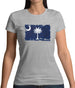 South Carolina Grunge Style Flag Womens T-Shirt South Carolina Grunge Style Flag Womens T-Shirt