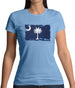 South Carolina Grunge Style Flag Womens T-Shirt South Carolina Grunge Style Flag Womens T-Shirt