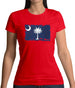 South Carolina Grunge Style Flag Womens T-Shirt South Carolina Grunge Style Flag Womens T-Shirt