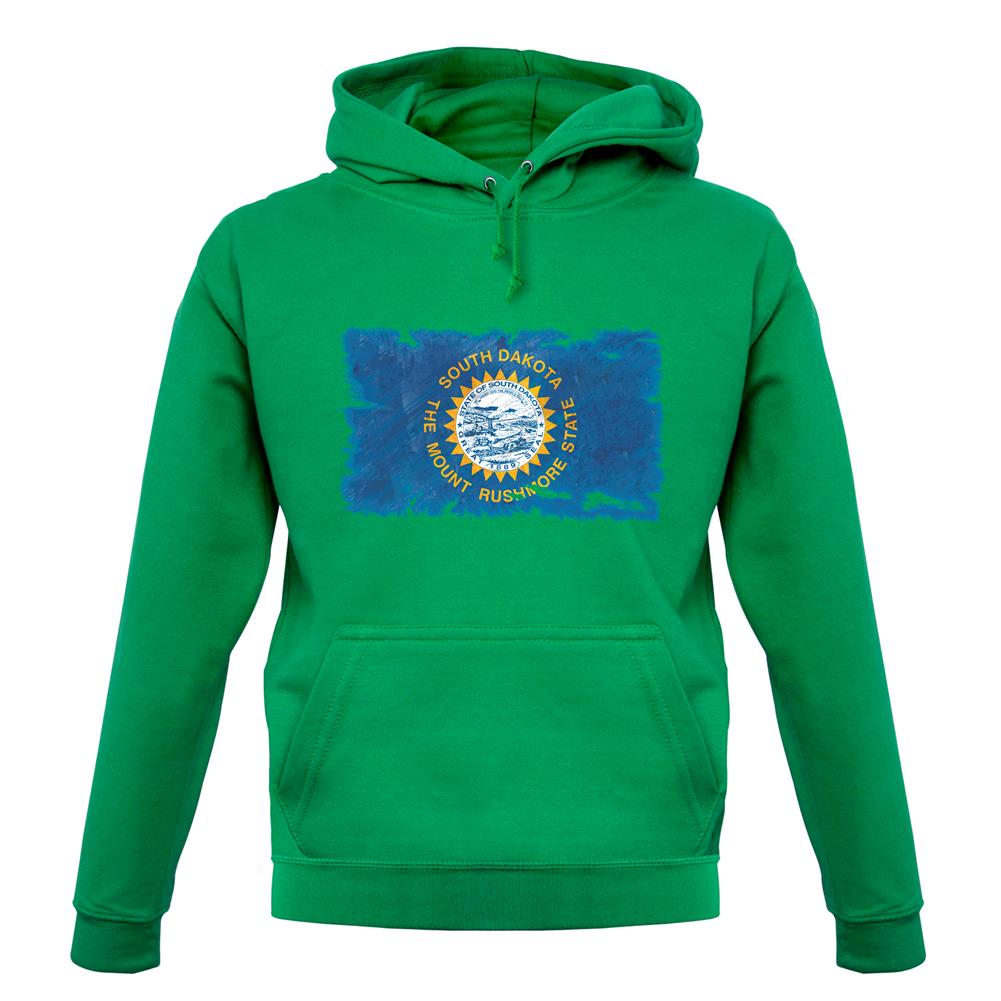 South Dakota Grunge Style Flag unisex hoodie South Dakota Grunge Style Flag unisex hoodie
