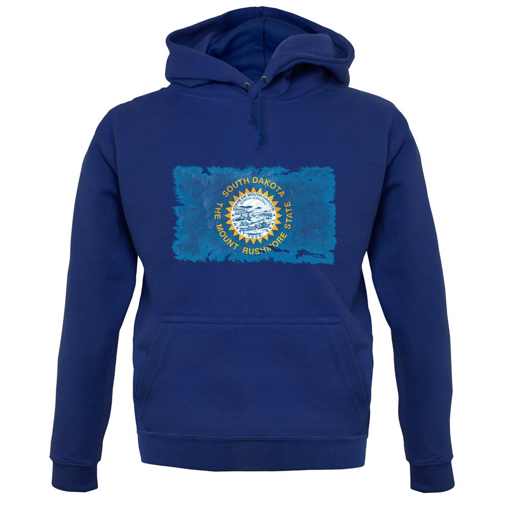 South Dakota Grunge Style Flag unisex hoodie South Dakota Grunge Style Flag unisex hoodie