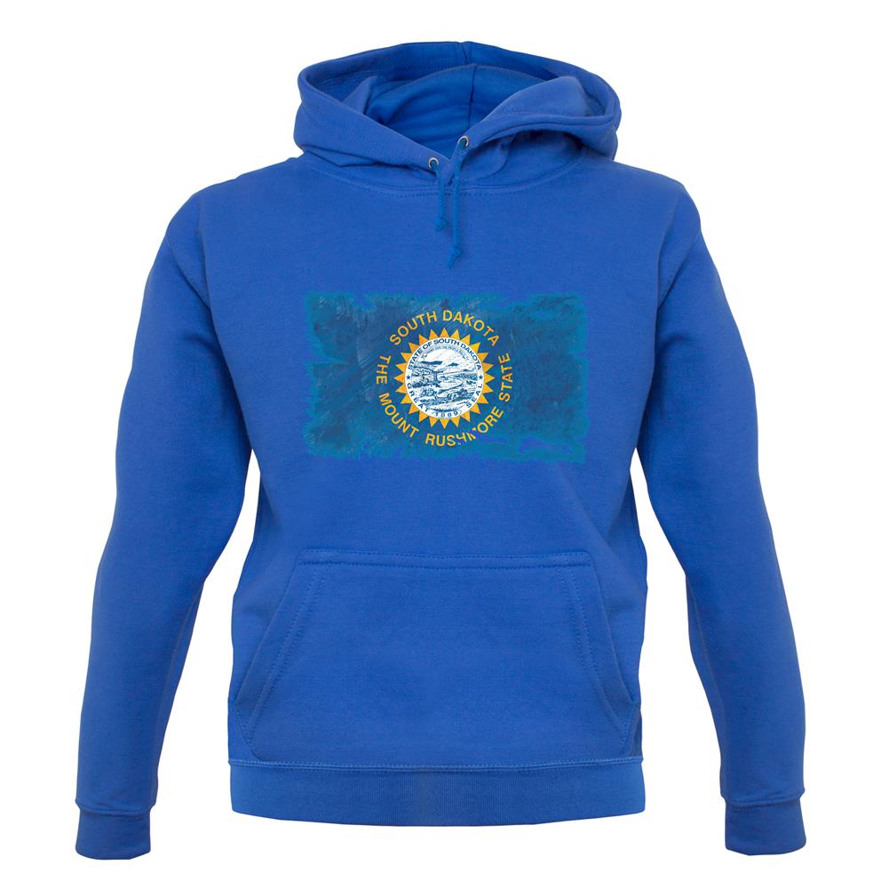 South Dakota Grunge Style Flag unisex hoodie South Dakota Grunge Style Flag unisex hoodie