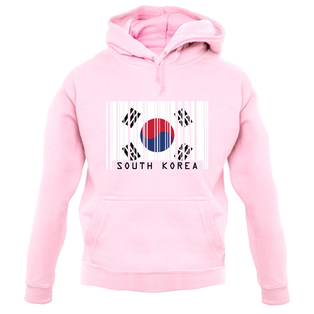 South Korea  Barcode Style Flag unisex hoodie South Korea  Barcode Style Flag unisex hoodie
