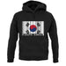 South Korea  Barcode Style Flag unisex hoodie South Korea  Barcode Style Flag unisex hoodie