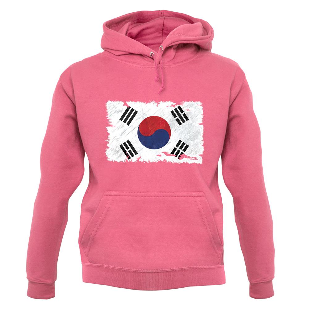 South Korea Grunge Style Flag unisex hoodie South Korea Grunge Style Flag unisex hoodie