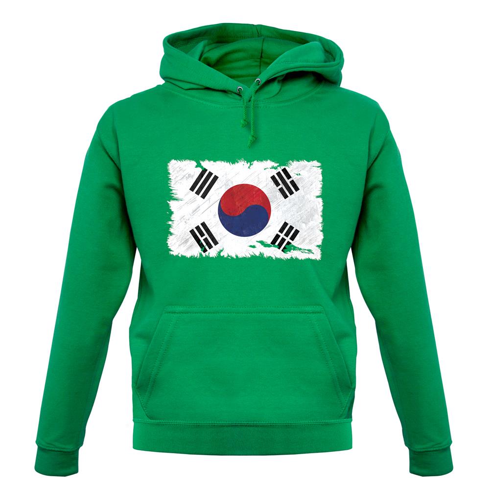 South Korea Grunge Style Flag unisex hoodie South Korea Grunge Style Flag unisex hoodie