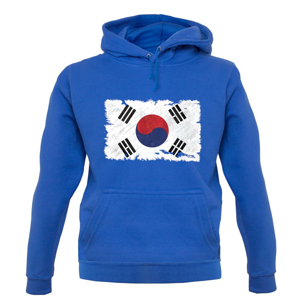 South Korea Grunge Style Flag unisex hoodie South Korea Grunge Style Flag unisex hoodie