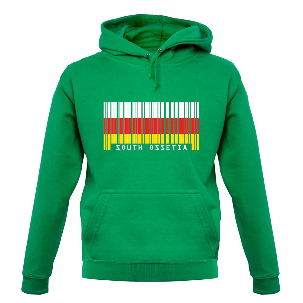 South Ossetia Barcode Style Flag unisex hoodie South Ossetia Barcode Style Flag unisex hoodie
