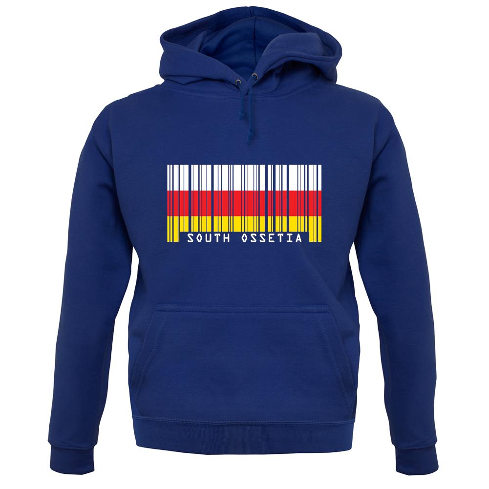 South Ossetia Barcode Style Flag unisex hoodie South Ossetia Barcode Style Flag unisex hoodie