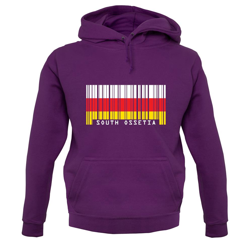 South Ossetia Barcode Style Flag unisex hoodie South Ossetia Barcode Style Flag unisex hoodie