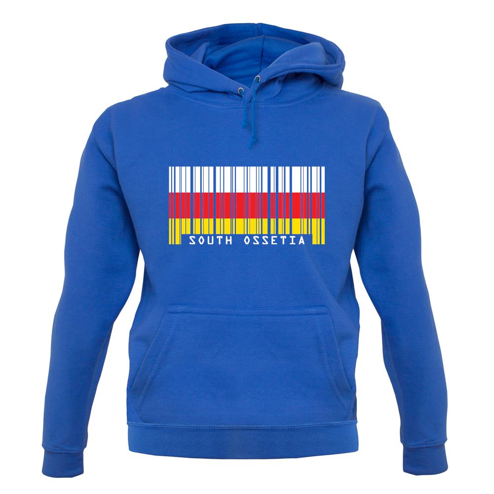 South Ossetia Barcode Style Flag unisex hoodie South Ossetia Barcode Style Flag unisex hoodie