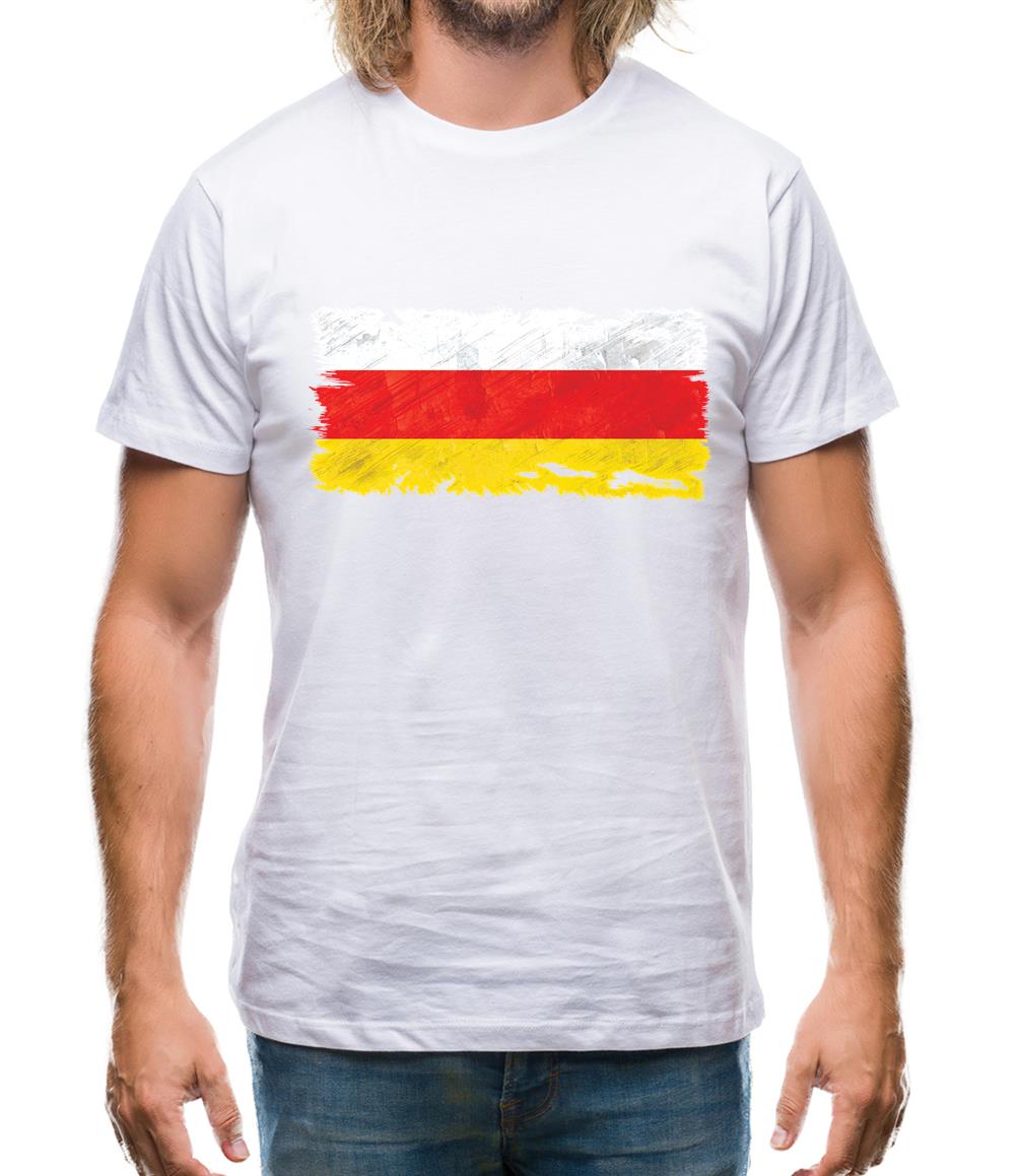 South Ossetia Grunge Style Flag Mens T-Shirt South Ossetia Grunge Style Flag Mens T-Shirt