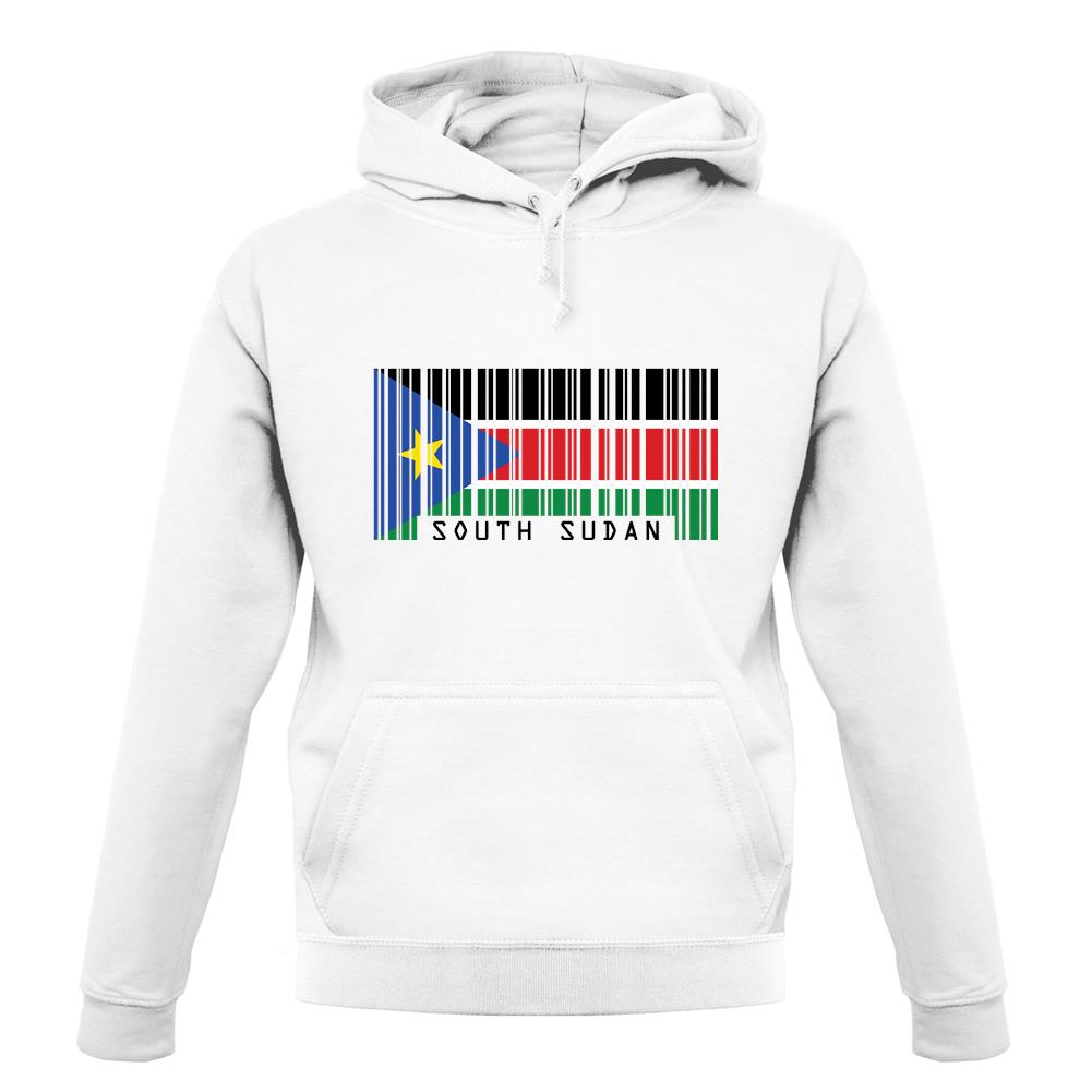 South Sudan  Barcode Style Flag unisex hoodie South Sudan  Barcode Style Flag unisex hoodie