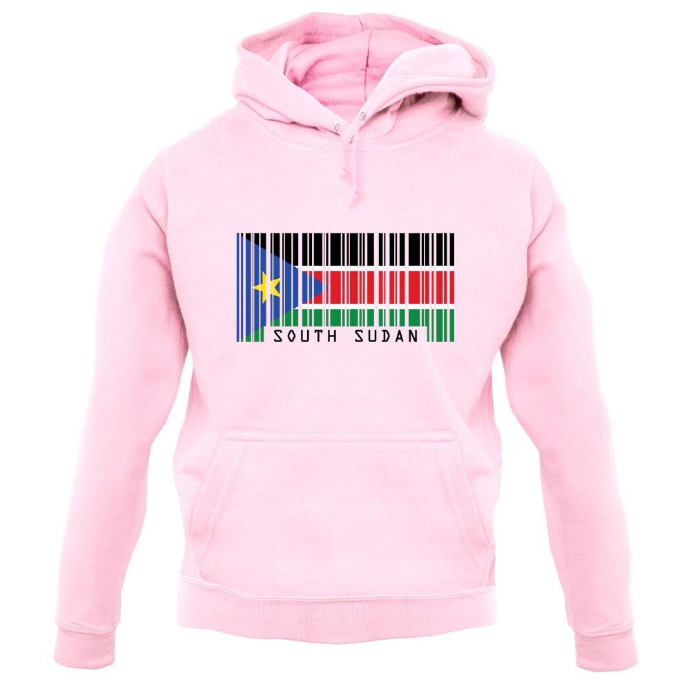 South Sudan  Barcode Style Flag unisex hoodie South Sudan  Barcode Style Flag unisex hoodie