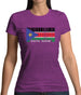 South Sudan  Barcode Style Flag Womens T-Shirt South Sudan  Barcode Style Flag Womens T-Shirt