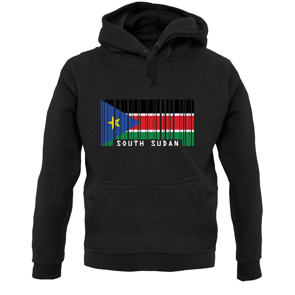 South Sudan  Barcode Style Flag Unisex Hoodie