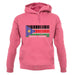 South Sudan  Barcode Style Flag unisex hoodie South Sudan  Barcode Style Flag unisex hoodie