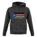 South Sudan  Barcode Style Flag unisex hoodie South Sudan  Barcode Style Flag unisex hoodie