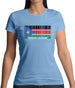 South Sudan  Barcode Style Flag Womens T-Shirt South Sudan  Barcode Style Flag Womens T-Shirt