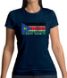 South Sudan  Barcode Style Flag Womens T-Shirt South Sudan  Barcode Style Flag Womens T-Shirt