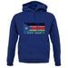 South Sudan  Barcode Style Flag unisex hoodie South Sudan  Barcode Style Flag unisex hoodie