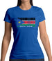 South Sudan  Barcode Style Flag Womens T-Shirt South Sudan  Barcode Style Flag Womens T-Shirt